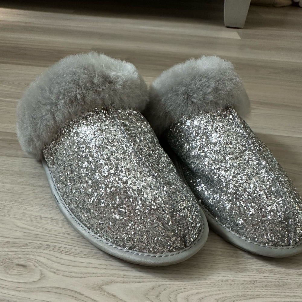 UGG Scuffette Cosmos Silver Sparkle Women's Slippers
